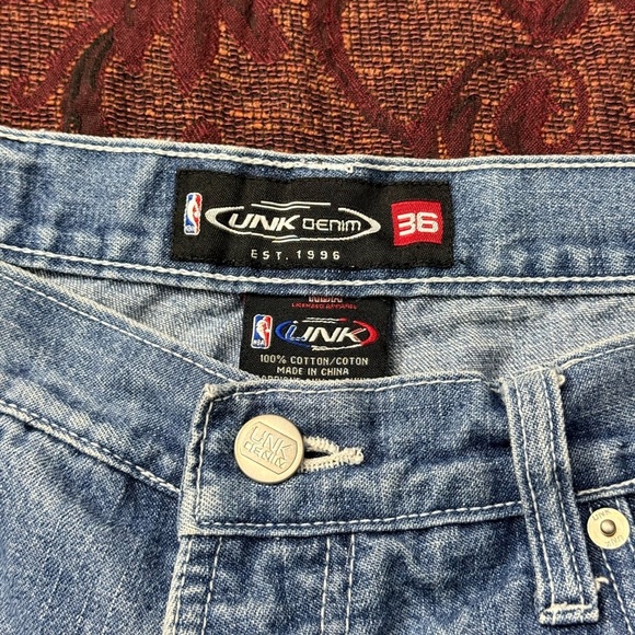 90s Vintage Allen Iverson Unk Denim Shorts - Picture 3 of 5